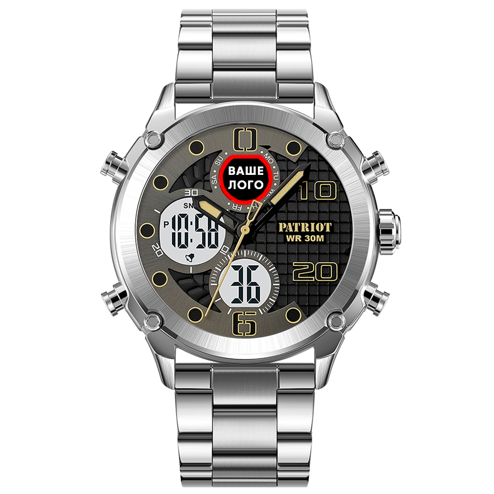 Patriot 017 Ваше Лого Silver-White Steel — изображение 2