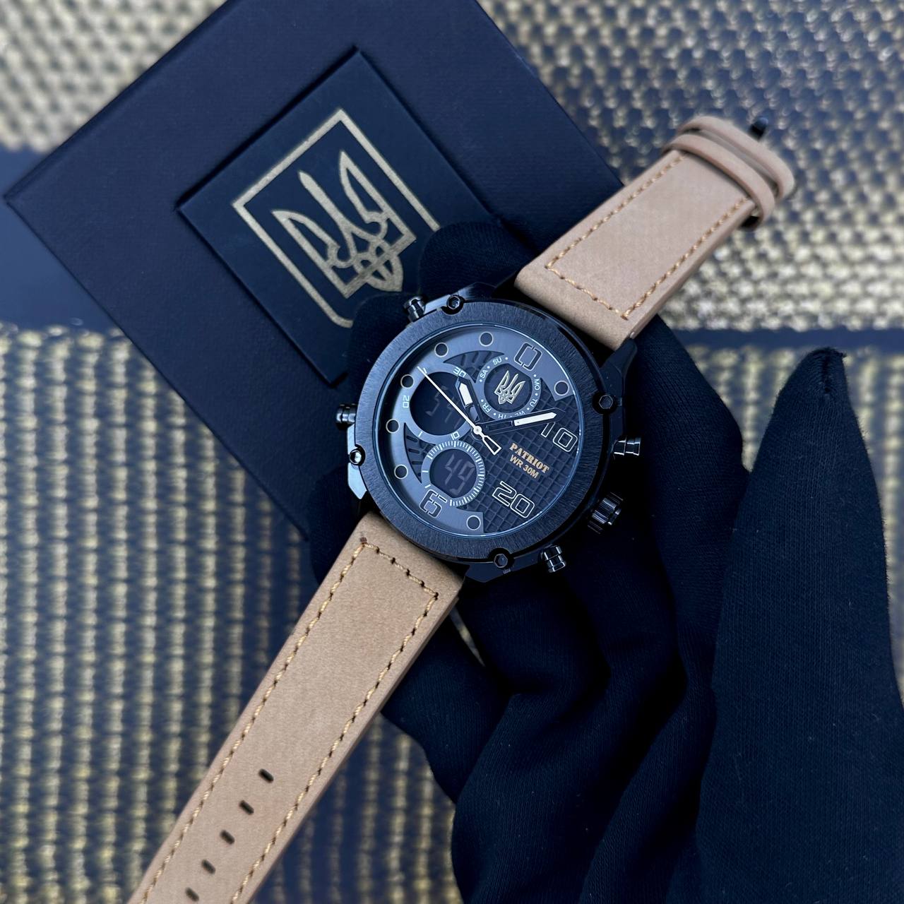 Patriot 017BKBKBR Тризуб золото Black-Black-Light Brown. — изображение 2