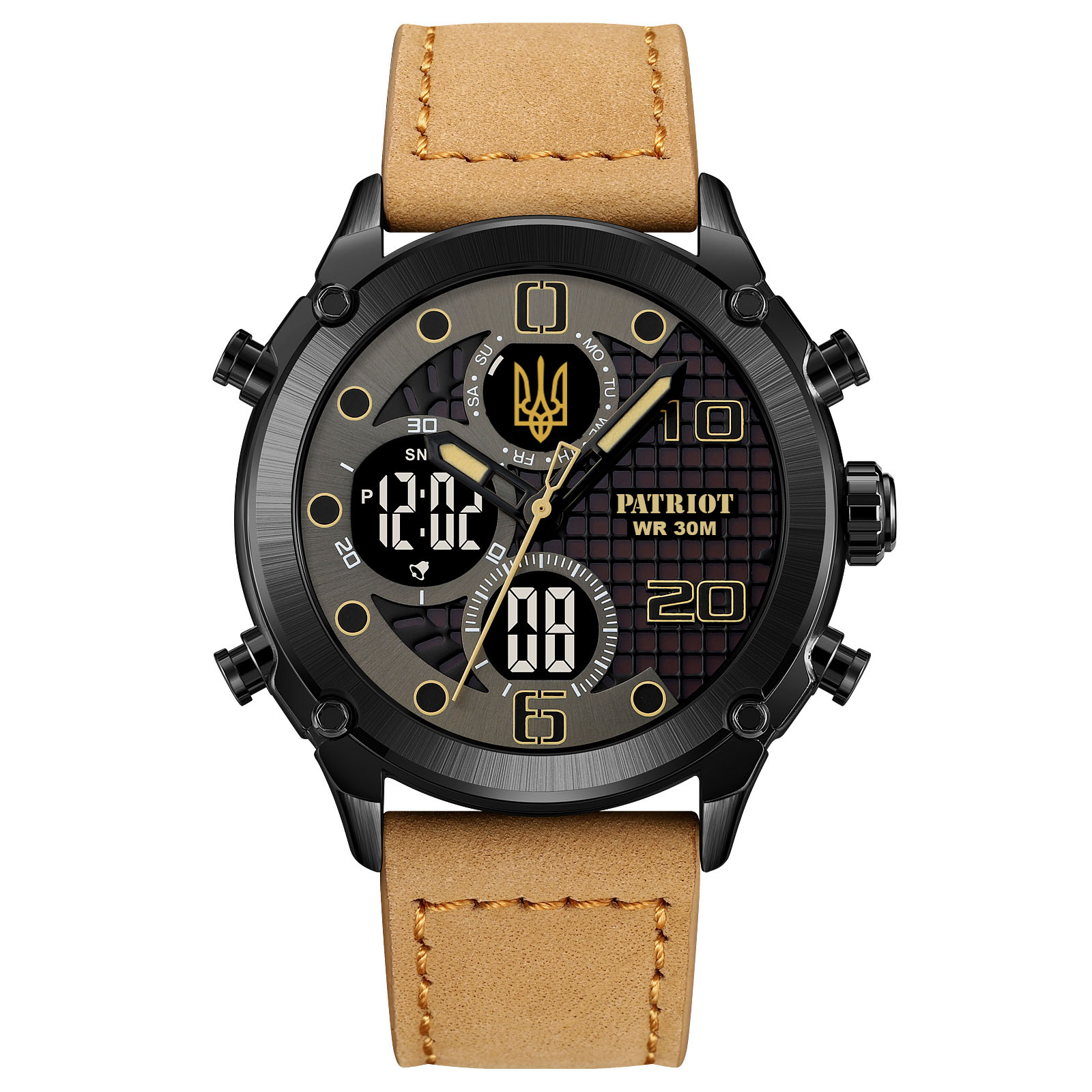 Patriot 017BKBKBR Тризуб золото Black-Black-Light Brown. — изображение 6