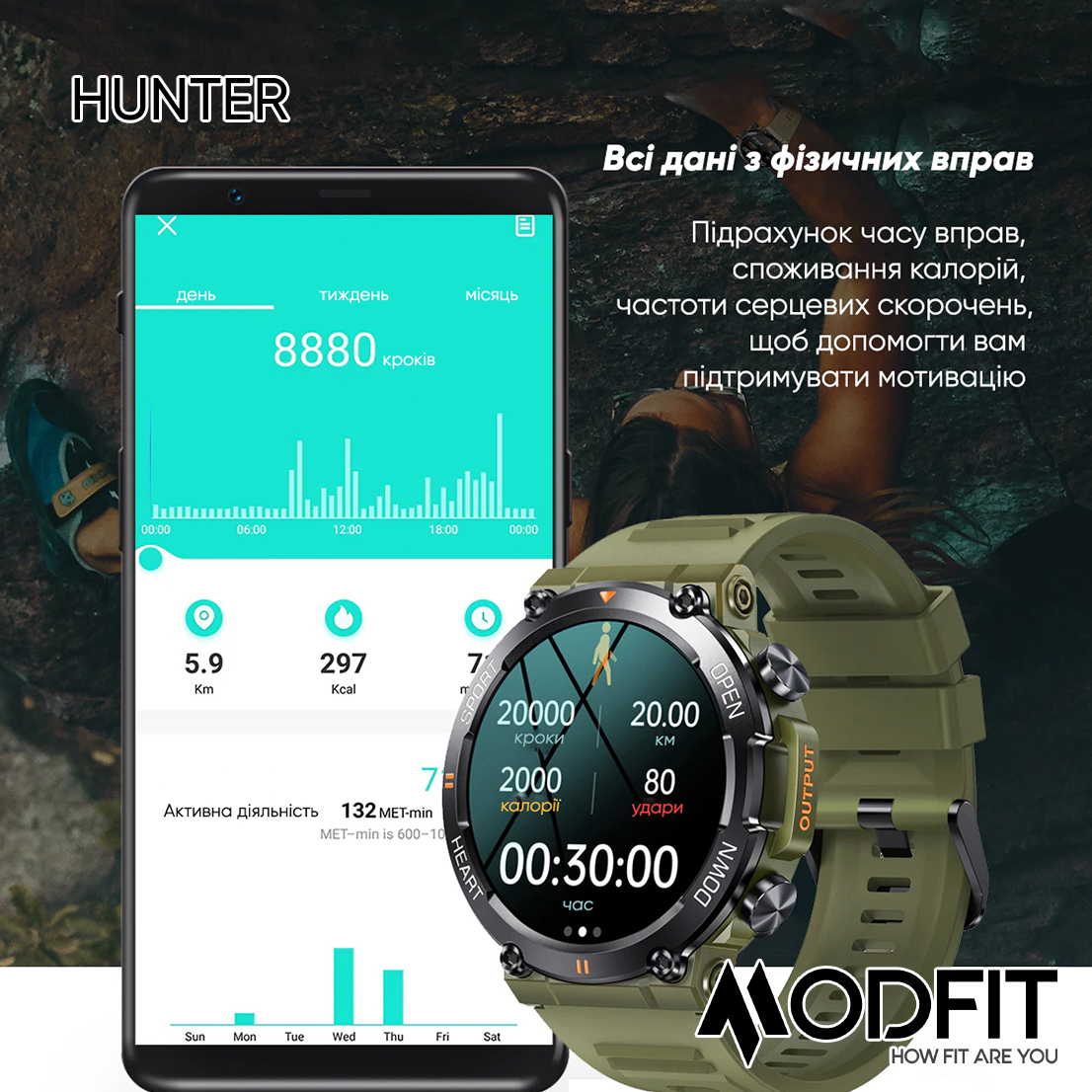 Modfit Hunter Khaki 36 мм. - Зображення 6