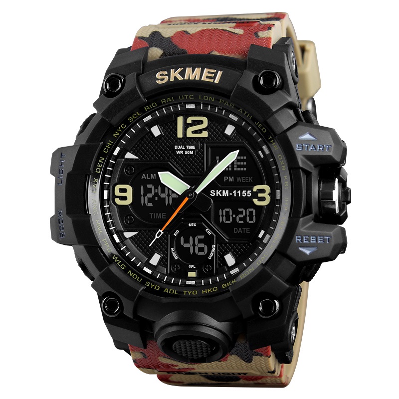 Skmei 1155BCMRD Black-Camo Red