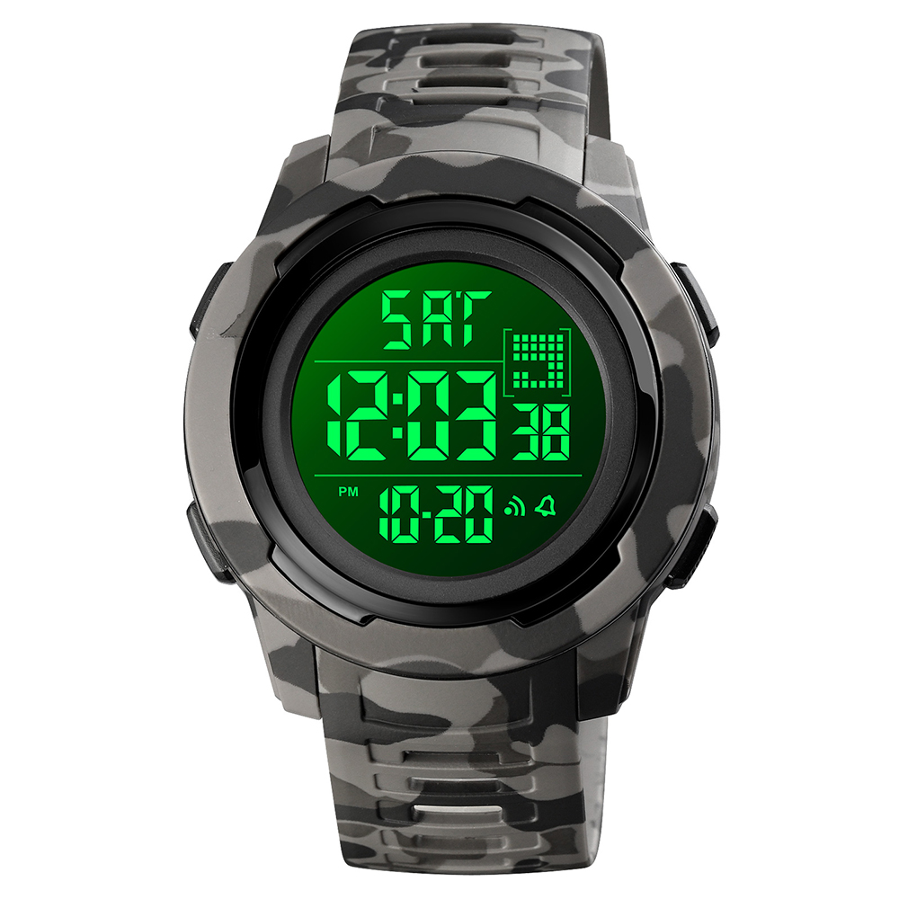 Skmei 1731CMGYBK Camo gray Black STOPPED - Зображення 3