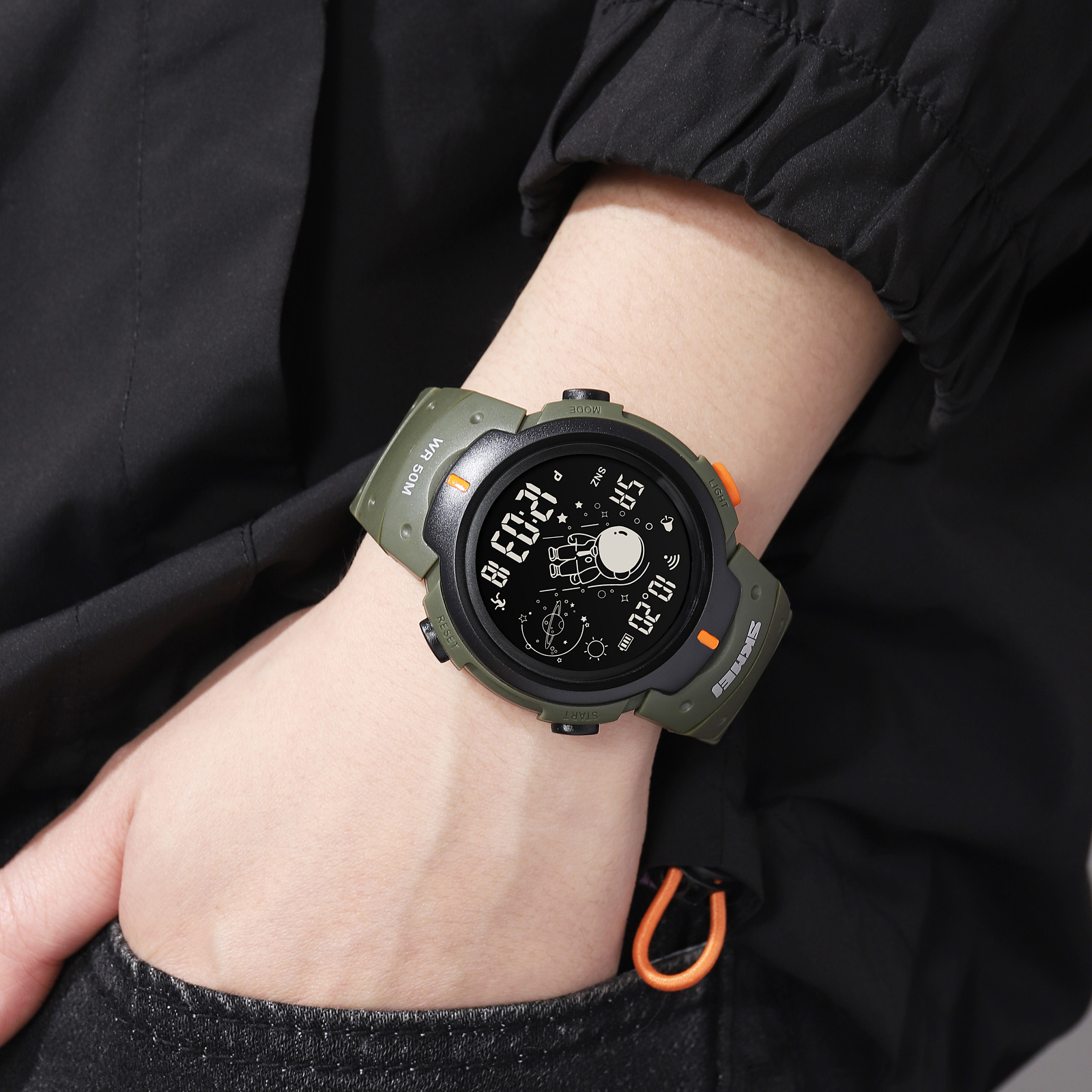 Skmei 1820AGBK Army-green Black - Зображення 3