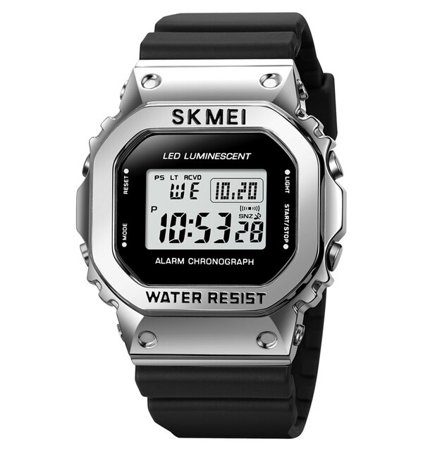 Skmei 1851SIBK Silver Black