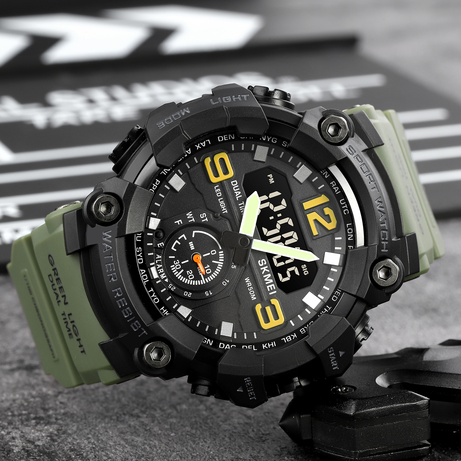 Skmei 1965AG army green. - Зображення 4