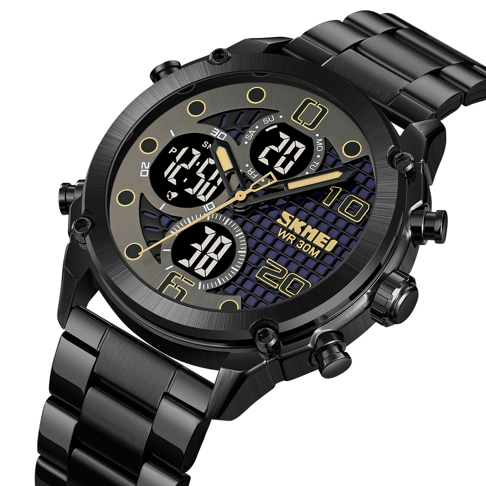 Skmei 1975SBKBK Black-Black Steel - Зображення 2