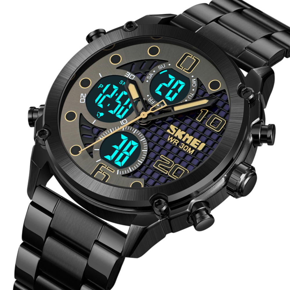 Skmei 1975SBKBK Black-Black Steel - Зображення 3