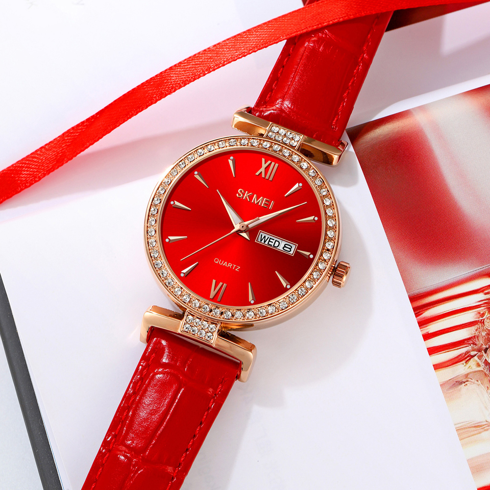 Skmei 2090RGRD Rose Gold-Red — изображение 3