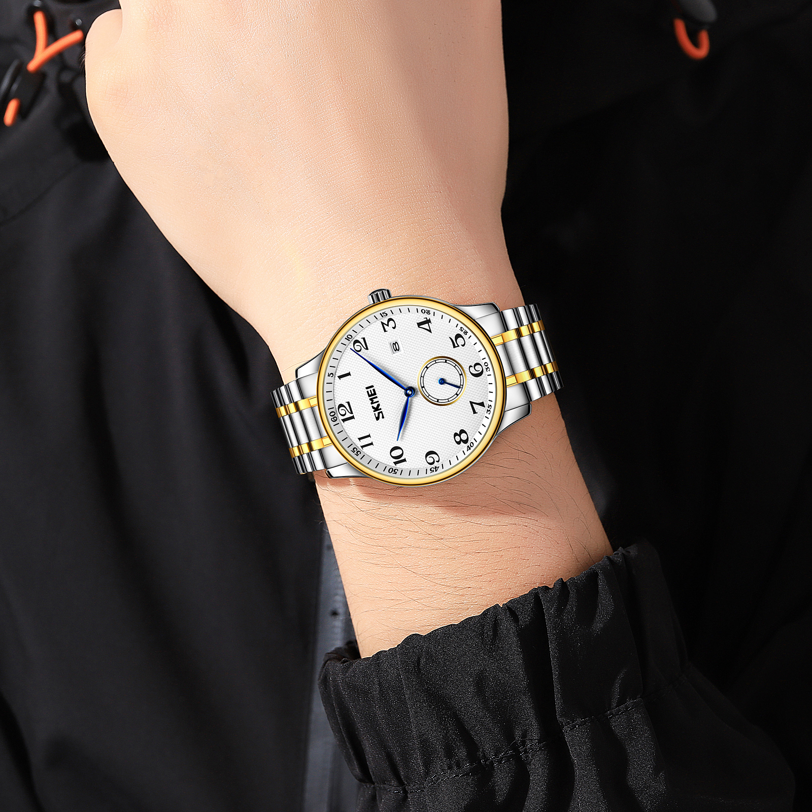 Skmei 9297GDSI-AC Gold-Silver Numbers - Зображення 3