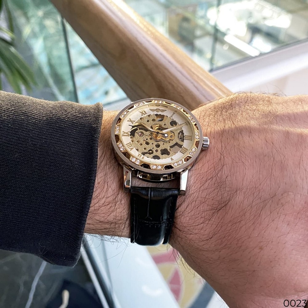 Winner 8012 Diamonds Automatic Black-Silver-Gold-White — изображение 9