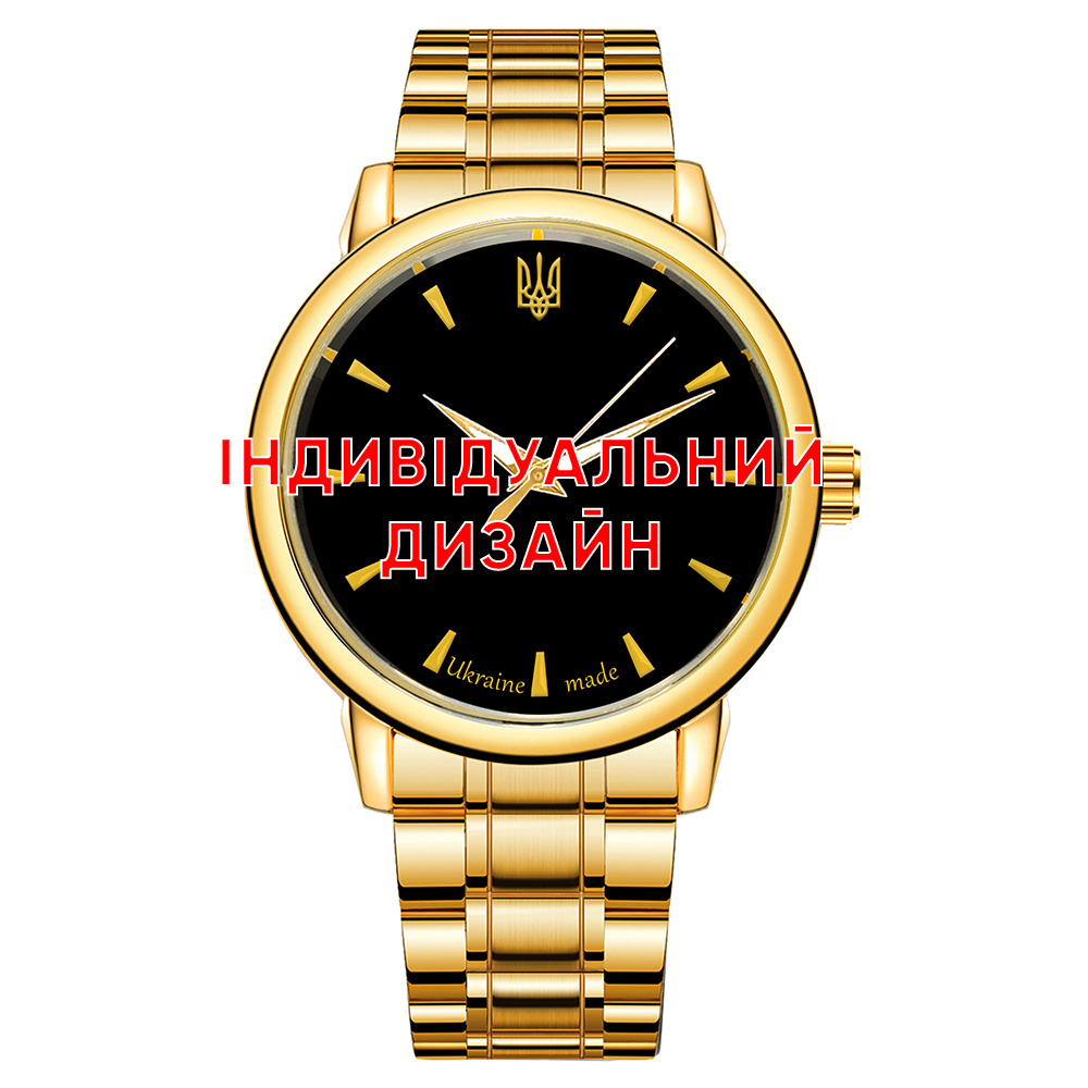 Наручний годинник Awarder 022 Gold Metall Індивідуальний дизайн img-1