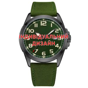 Наручний годинник Awarder 040 Army Green-Black Індивідуальний дизайн img-1
