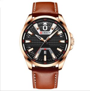 Наручний годинник Curren 8379 Cuprum-Black-Brown img-1