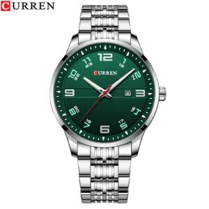 Наручний годинник Curren 8411 Silver-Green img-1