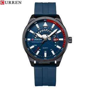 Наручний годинник Curren 8421 Blue-Black-Red img-1