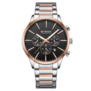 Наручний годинник Curren 8435 Silver-Rose Gold-Black img-1