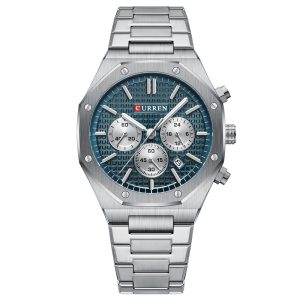 Наручний годинник Curren 8440 Silver-Blue img-1