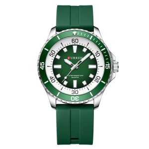 Наручний годинник Curren 8448 Silver-Green img-1
