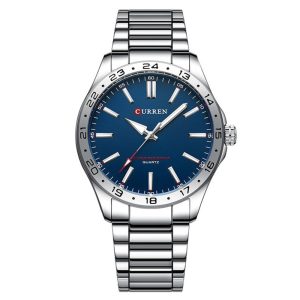 Наручний годинник Curren 8452 Silver-Blue img-1