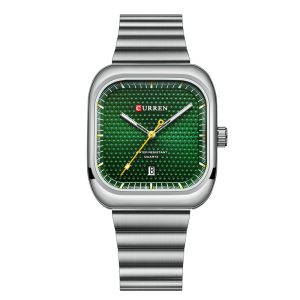 Наручний годинник Curren 8460 Silver-Green img-1