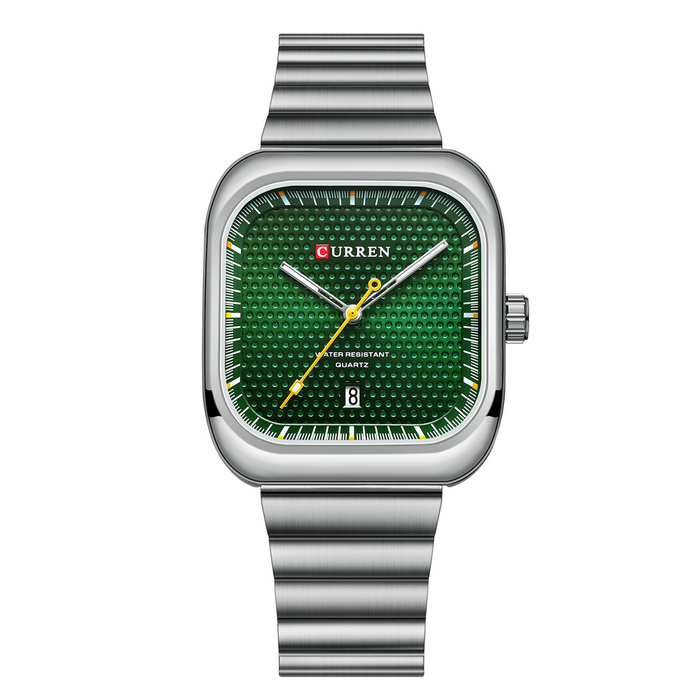 Наручний годинник Curren 8460 Silver-Green img-1