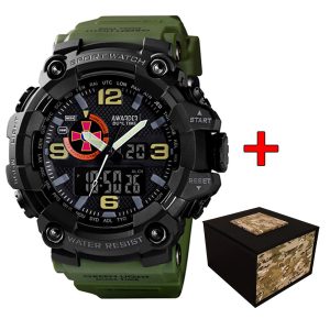 Наручний годинник Awarder 002AGSU ЗСУ Зелені + Коробка img-1