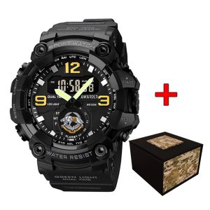 Наручний годинник Awarder 003BKSSO ССО Чорні + Коробка img-1