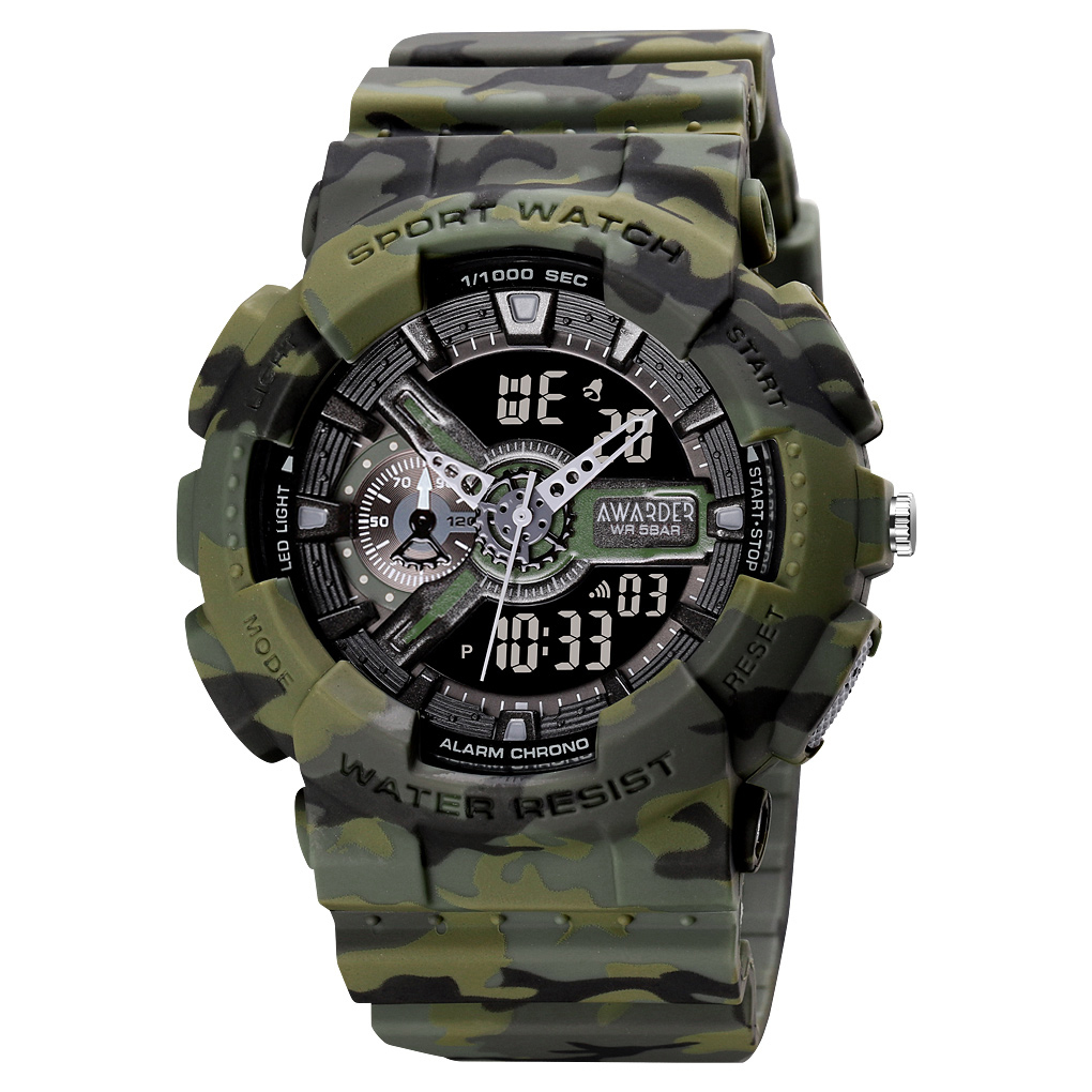 Наручний годинник Awarder 005 Camo Green img-1