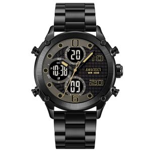 Наручний годинник Awarder 017 Black-Black Steel img-1