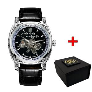 Наручний годинник Awarder 021-3D  Де би не був Silver-Black img-1