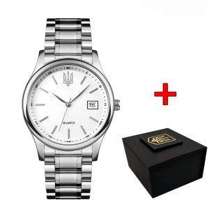 Наручний годинник Awarder 023 Тризуб Срібло img-1