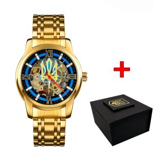 Наручний годинник Awarder 025 Sharp Gold Blue. img-1