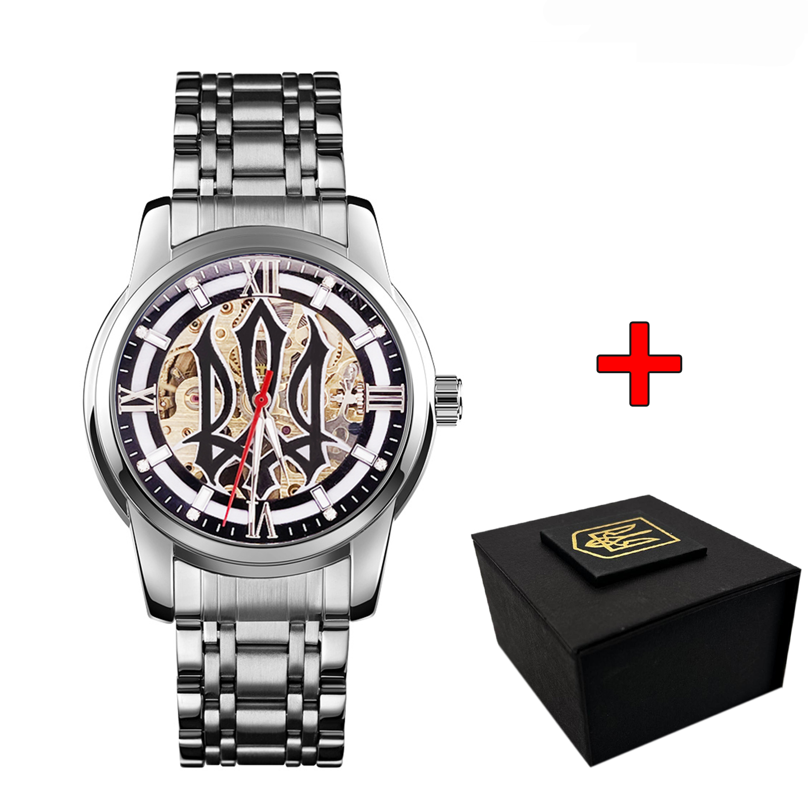 Наручний годинник Awarder 025 Sharp Silver Black. img-1