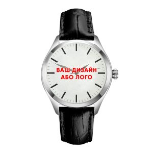 Наручний годинник Awarder 035 Ваше лого Silver-White Leather img-1