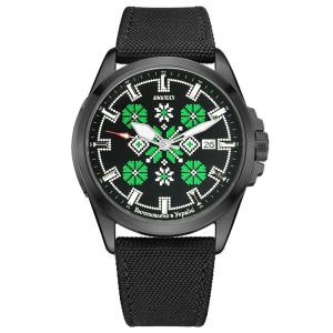 Наручний годинник Awarder Embroidery Black-Green Black Automatic 10ATM img-1