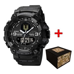 Наручний годинник Patriot 001BKTRO ТРО Чорні + Коробка img-1