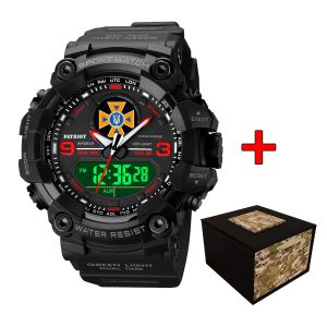 Наручний годинник Patriot 001RDDSNS ДСНС Чорні з червоним + Коробка. img-1