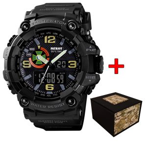 Наручний годинник Patriot 002BKDPS ДПС Чорні + Коробка img-1