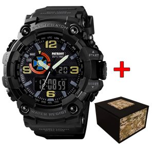 Наручний годинник Patriot 002BKSBU СБУ Чорні + Коробка img-1