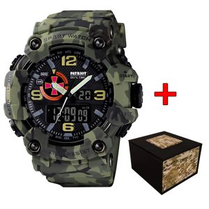 Наручний годинник Patriot 002CMGRSU ЗСУ Зелений камуфляж + Коробка img-1