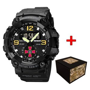 Наручний годинник Patriot 003BKSU ЗСУ Чорні + Коробка. img-1