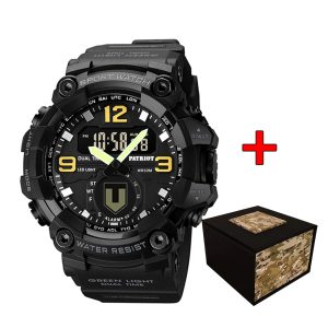 Наручний годинник Patriot 003BKTRO ТРО Чорні + Коробка img-1