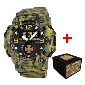 Наручний годинник Patriot 003CMGRDSNS ДСНС Зелений камуфляж + Коробка. img-1