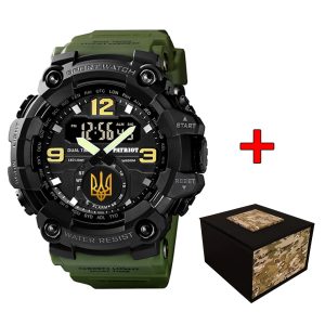 Наручний годинник Patriot 004AGUAGD Тризуб золото Зелені + Коробка. img-1