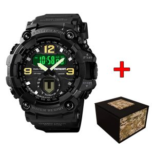 Наручний годинник Patriot 004BKTRO ТРО Чорні + Коробка img-1