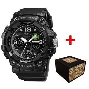 Наручний годинник Patriot 006BKDPS ДПС Чорні + Коробка img-1