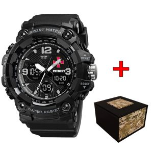 Наручний годинник Patriot 006BKSU ЗСУ Чорні + Коробка. img-1