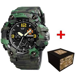 Наручний годинник Patriot 006CMGRDSNS ДСНС Зелений камуфляж + Коробка img-1