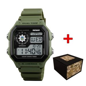 Наручний годинник Patriot 010AGPO Поліція Зелені + Коробка img-1