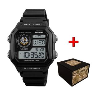 Наручний годинник Patriot 010BKSSO ССО Чорні + Коробка img-1